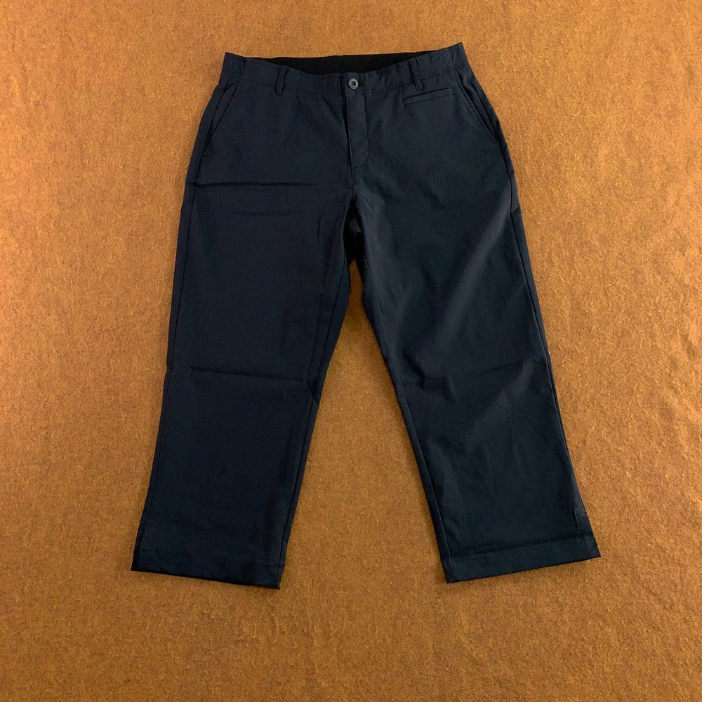 Three Sixty Six Womens 8 Black Stretch Performance Golf Capri Pants New